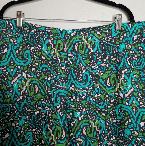 Foil Linen Wide Leg Green Trousers sz L NWT - Picture 2 of 10